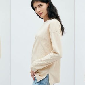 KOTN ribbed long sleeve in natural